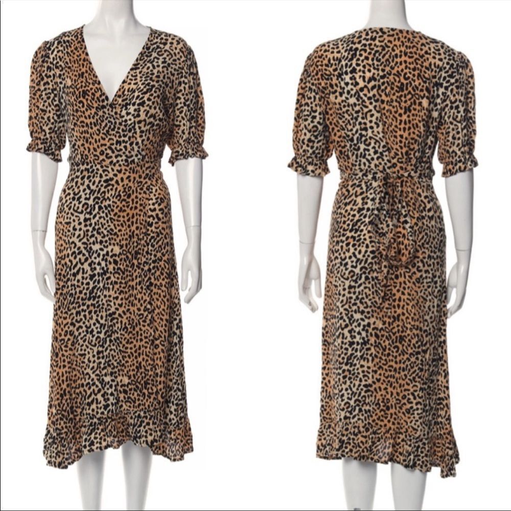 Faithfull The Brand Abbey Midi Wrap Dress